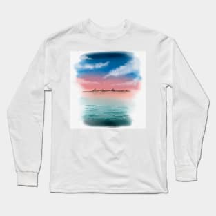 Watercolour Landscape Long Sleeve T-Shirt